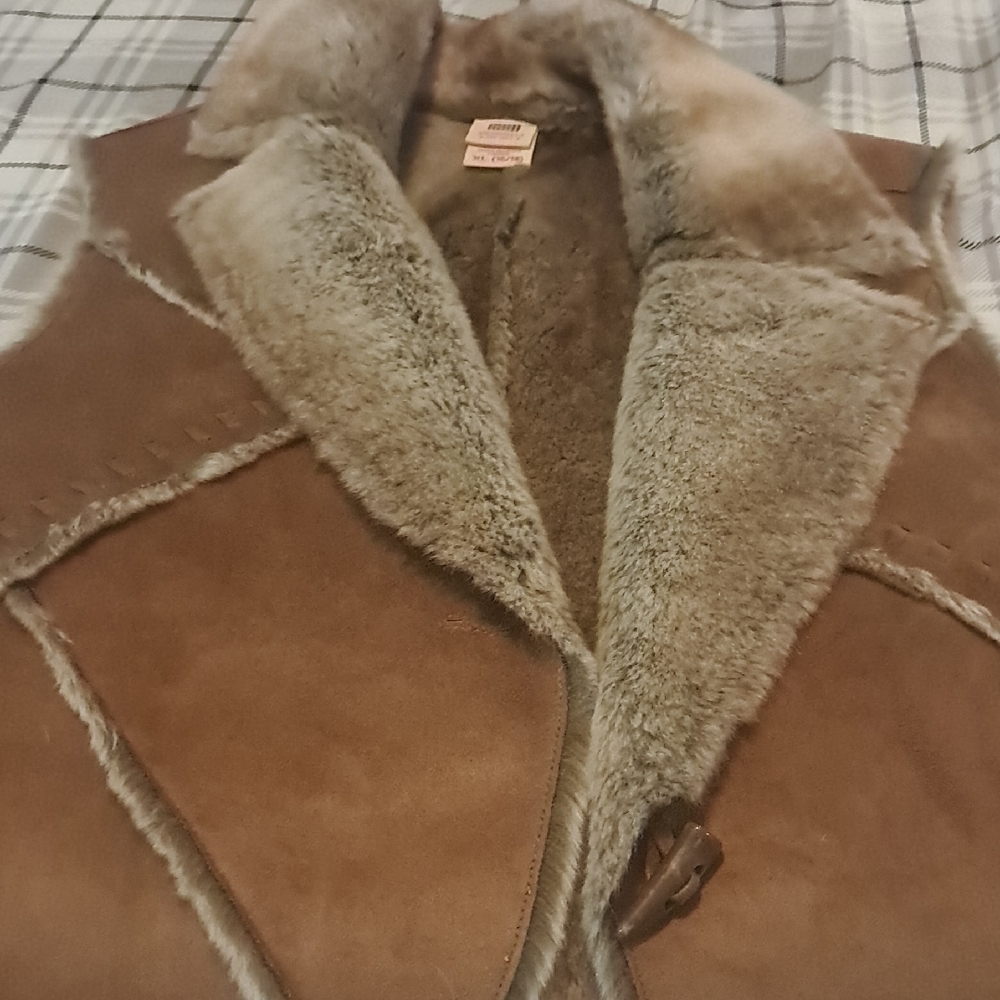 Women’s Suede Shearling Coat - Brown